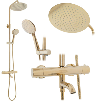 Rea Sprchový set vaňový s termostatom Lungo Gold REA-P4114