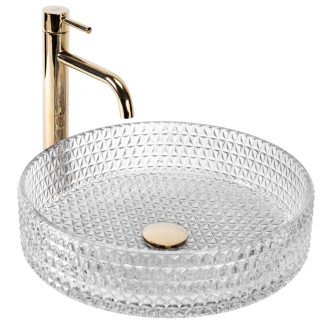 REA Cristal Transparent umývadlo na dosku REA-U0284