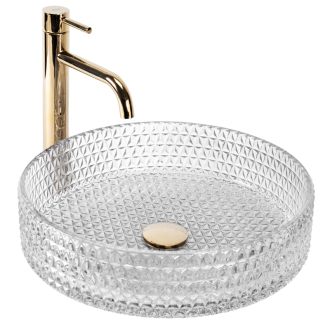 REA Cristal Transparent umývadlo na dosku REA-U0284