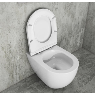 INFINITY závesná WC misa, Rimless, 36,5x53cm, biela