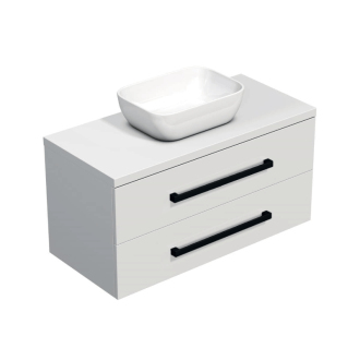 CUBE WC skr. s um. SAT 100cm biela lesk CUBE46C1003BISAT