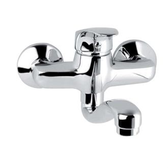 Mereo Sonáta drezová batéria nástenná 100 mm s ramienkom plochým vyhnutým 210 mm M-CB301AN