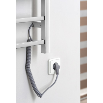 ESKINADO elektrický sušiak uterákov, hranatý, 620x1160 mm, 120 W, nerez lesk ER430V