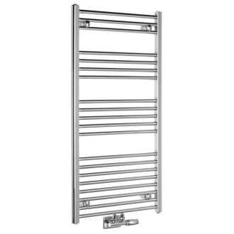 ALYA vykurovacie teleso rovné 600x1188mm, stredové pripojenie, chróm LLS303