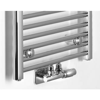 ALYA vykurovacie teleso rovné 400x1188mm, stredové pripojenie, chróm LLS308