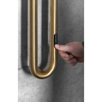 DUOPASSO elektrický sušiak uterákov s časovačom, 122x1700mm, 45 W, zlato mat ER830