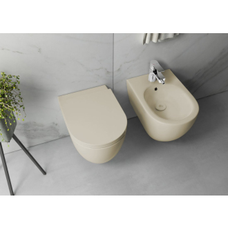INFINITY závesná WC misa, Rimless, 36,5x53cm, ivory 10NF02004-2K