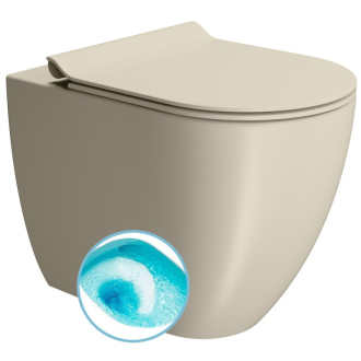 PURA WC misa stojaca, Swirlflush, 36x55cm, spodný/zadný odpad, creta dual-mat 880308