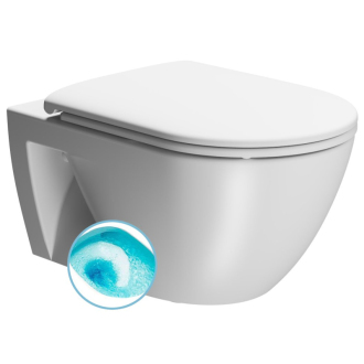 PURA ECO závesná WC misa, Swirlflush, 36x55cm, biela dual-mat 880709