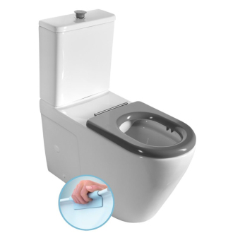 MEDIC RIMLESS WC kombi misa s nádržkou, spodný/zadný odpad, biela MC102