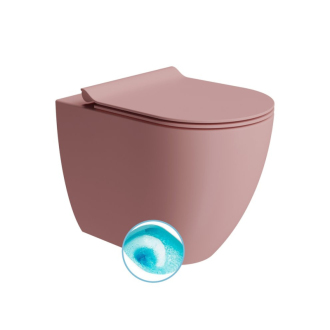 PURA WC misa stojaca, Swirlflush, 36x55cm, spodný/zadný odpad, blush dual-mat 880324