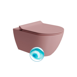 PURA závesná WC misa, Swirlflush, 36x55cm, blush dual-mat 881524