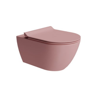 PURA závesná WC misa, Swirlflush, 36x55cm, blush dual-mat 881524