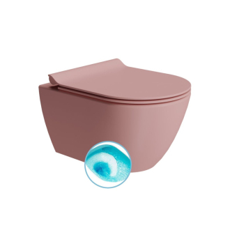 PURA závesná WC misa, Swirlflush, 36x50cm, blush dual-mat 881624