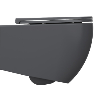 INFINITY závesná WC misa, Rimless, 36,5x53cm, antracit 10NF02004-2C