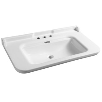 WALDORF keramické umývadlo 120x55cm, 3 otvory, biela 4144K1-3