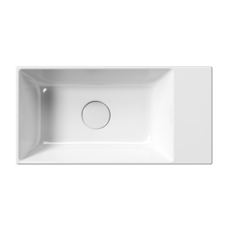KUBE X keramické umývadlo 50x25cm, bez otvoru, pravé/ľavé, biela ExtraGlaze 9486011