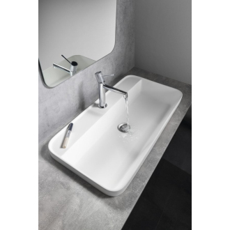 BRAHEA umývadlo zápustné, Rockstone, 75x39 cm, biela mat BE775