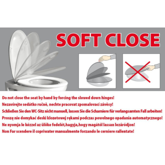 WALDORF WC sedátko, Soft Close, čierna mat/chróm 418831