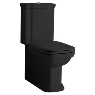 WALDORF WC kombi, spodný/zadný odpad, čierna-chróm WCSET25-WALDORF