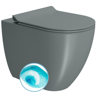 PURA WC misa stojaca, Swirlflush, 36x55cm, spodný/zadný odpad, agáve dual-mat 880304