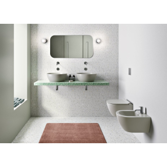 PURA závesná WC misa, Swirlflush, 36x50cm, cenere dual-mat 881617