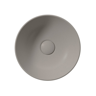 PURA keramické umývadlo na dosku, priemer 32cm, tortora mat 885405