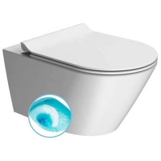 KUBE X závesná WC misa, Swirlflush, 36x55cm, biela dual-mat 941509