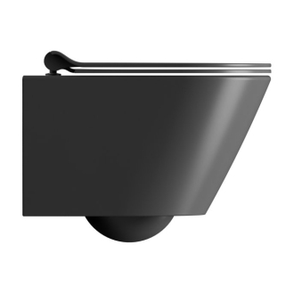 KUBE X závesná WC misa, Swirlflush, 36x50cm, čierna dual-mat 941626