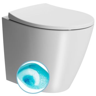 MODO WC misa stojaca, Swirlflush, 37x52cm, spodný/zadný odpad, biela dual-mat 981009