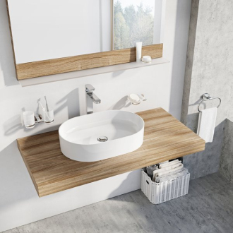 Ravak umývadlo Ceramic 550 O Slim keramické white XJX01155001