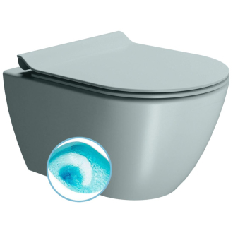 PURA závesná WC misa, Swirlflush, 36x50cm, ghiaccio dual-mat 881615
