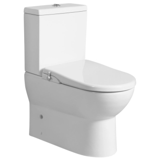 JALTA WC kombi, Rimless, s bidetovým sedadlom CLEAN STAR, spodný/zadný odpad, biela LB402-1