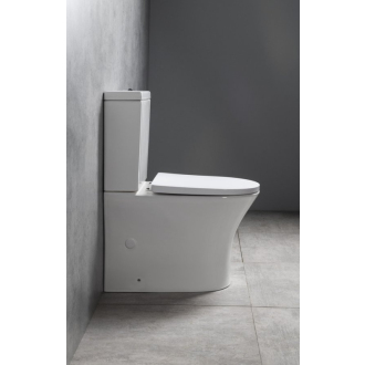 LEON RIMLESS WC kombi misa s nádržkou, spodný/zadný odpad, biela 201.437.4