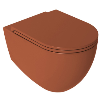 INFINITY WC sedadlo, SLIM, odnímateľné, Soft Close, terracotta 40KF0548I-S