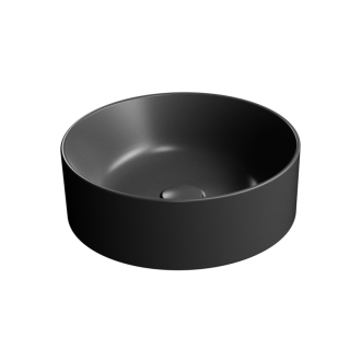 KUBE X keramické umývadlo na dosku, priemer 40cm, čierna mat 942626