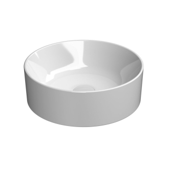 KUBE X keramické umývadlo na dosku, priemer 40cm, biela ExtraGlaze 942611