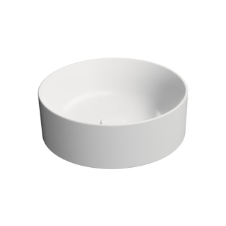 KUBE X keramické umývadlo na dosku, priemer 40cm, biela mat 942609