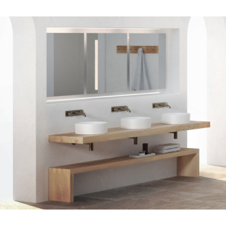 KUBE X keramické umývadlo na dosku, priemer 40cm, biela mat 942609