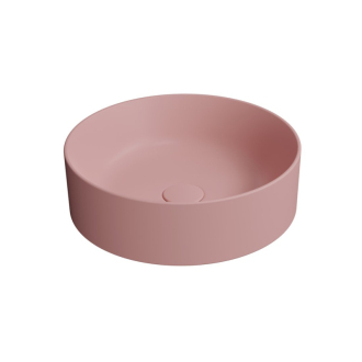 KUBE X keramické umývadlo na dosku, priemer 40cm, blush mat 942624