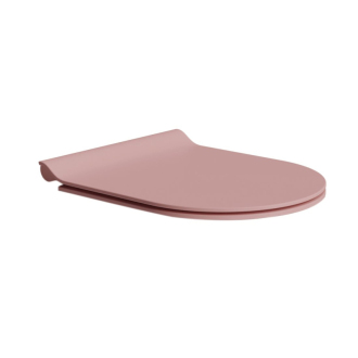 PURA WC sedátko, SLIM, Soft Close, blush mat/chróm MS86CSN24