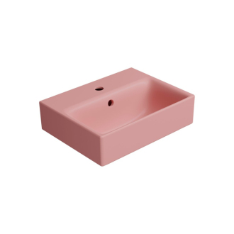 NUBES keramické umývadlo 40x32cm, brúsená spodná hrana, blush mat 96849124