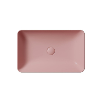 NUBES keramické umývadlo na dosku 60x38cm, blush mat 903624