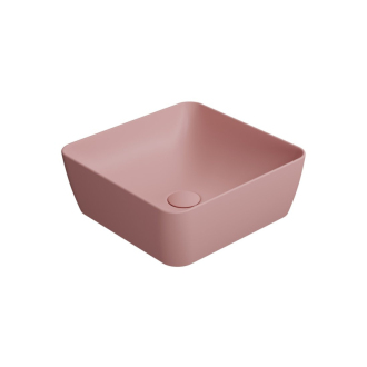 SAND/NUBES keramické umývadlo na dosku 38x38cm, blush mat 903824