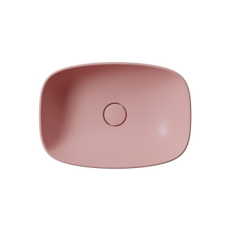 NUBES keramické umývadlo na dosku 50x35cm, blush mat 978424