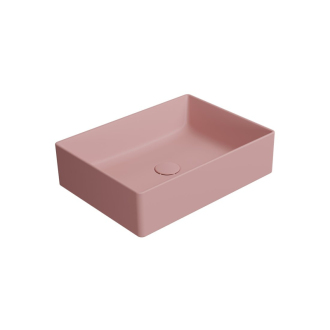 KUBE X keramické umývadlo na dosku, 50x37cm, blush mat 942924
