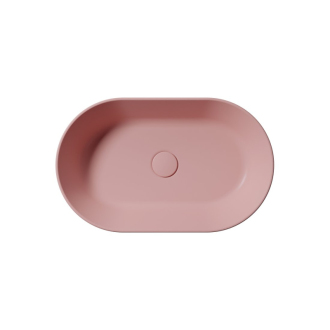 KUBE X keramické umývadlo na dosku, 60x37cm, oválne, blush mat 945824