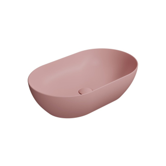 PURA keramické umývadlo na dosku 60x37cm, blush mat 883424