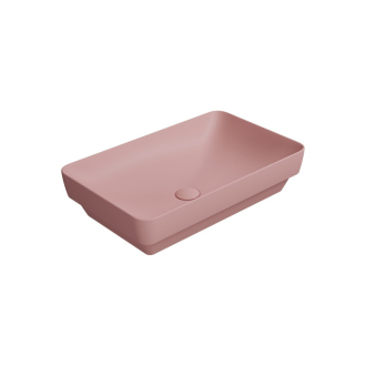 PURA keramické umývadlo na dosku 60x38cm, blush mat 883724