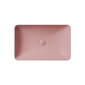 PURA keramické umývadlo na dosku 60x38cm, blush mat 883724